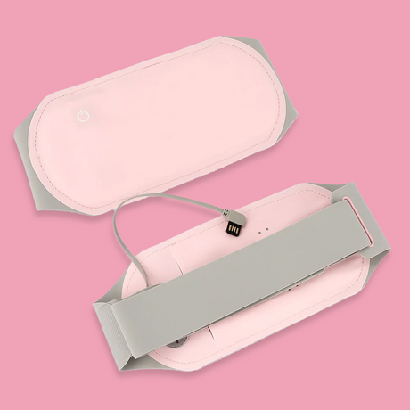 Huggy pad designed to soothe and relieve period and back pain.