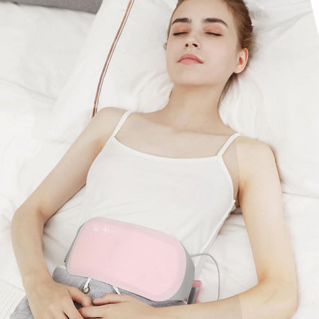 Huggy menstrual therapy pad providing heat and comfort during periods.