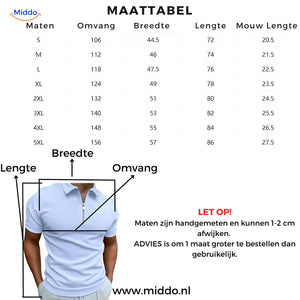 Hugo polo men's sizing guide and measurement chart.