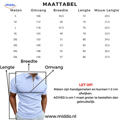 Hugo polo men's sizing guide and measurement chart.