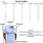Hugo polo men's sizing guide and measurement chart.