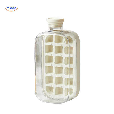 White large ice bottle with increased ice cube capacity