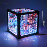 Infinity 3D light sphere dimensions and size specifications chart.