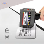 Full 360-degree view of PrintPro Ink in action, demonstrating the handheld printing capability.