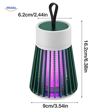 InstaZap mosquito lamp technical specifications features and operating details chart.