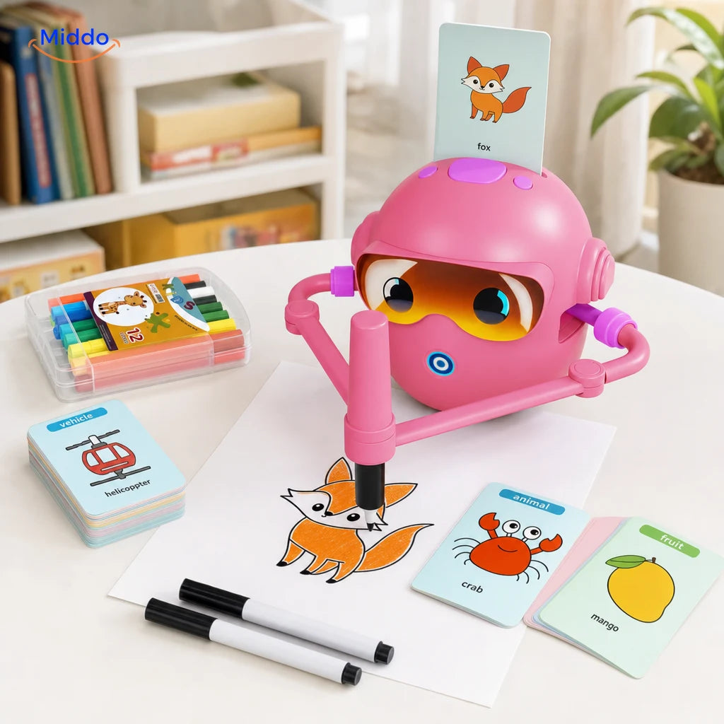 Interactive Drawing Robot™ | Creative Learning Fun — With colored pencils