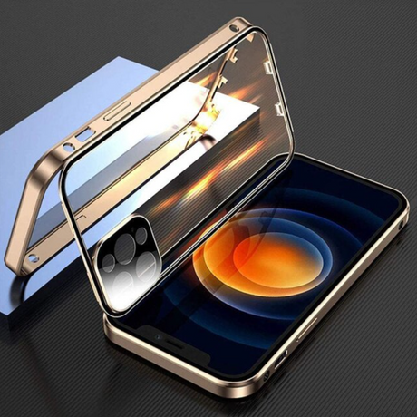 WonderCase gold color maintains full wireless charging compatibility.