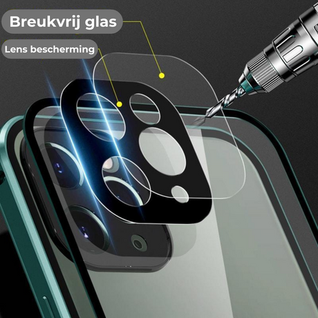 WonderCase features shatterproof glass on front and back for maximum durability.