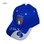 Italy football cap with embroidered national team emblem.