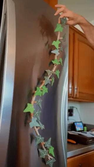 IvyFlex magnetic ivy on a refrigerator
