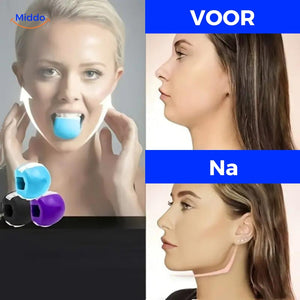 KaakMaster Pro jaw exercise ball for tightening jawline and boosting facial metabolism.