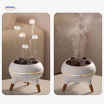 Jellyfish diffuser in dual mode showing steam versus cloud mist effects.