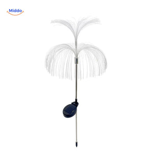 JellyGlow solar jellyfish light with blooming flower design and color-changing effects