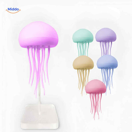 Cozy JellyGlow lamp with gentle color-changing LED ambiance.