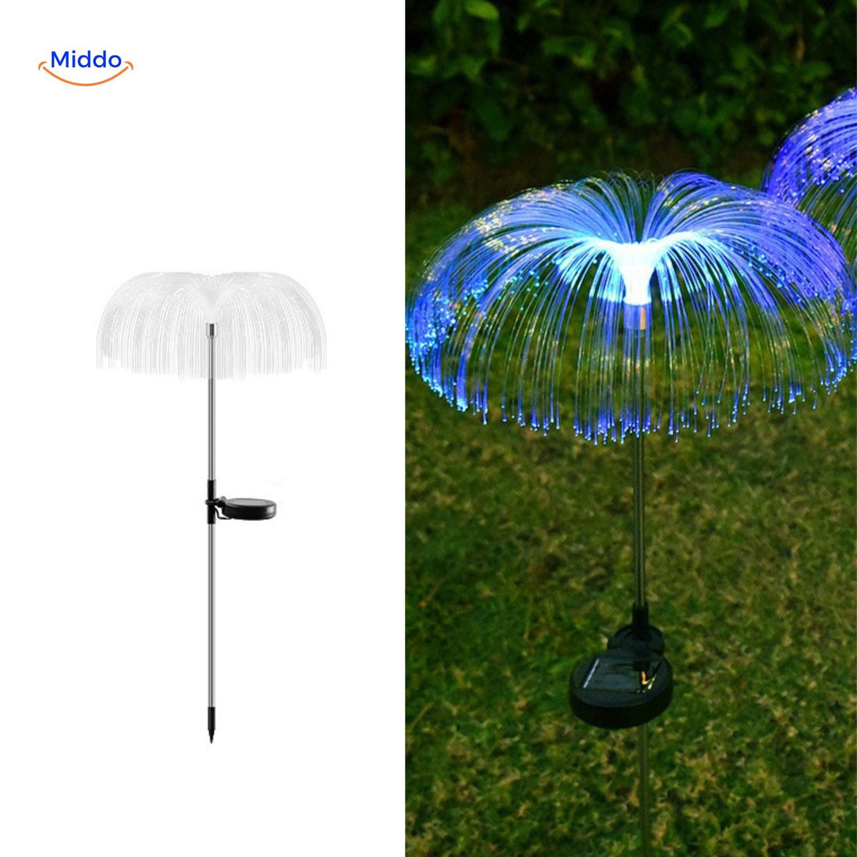 JellyGlow solar light showcasing multicolor light effects and dynamic glowing patterns