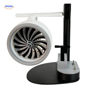 Jetfan desktop turbofan with integrated humidifier and tail flame feature.