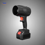 Cordless high-speed jet blower in black with rechargeable battery included.