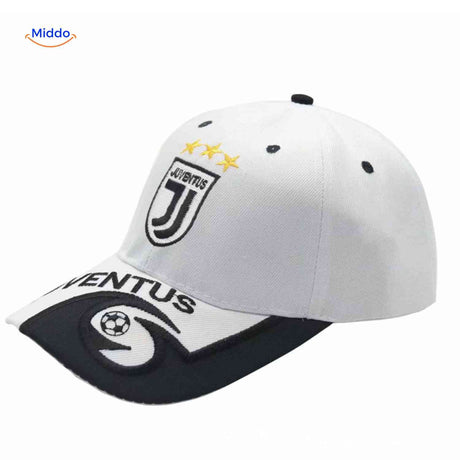 Juventus football cap with embroidered club logo.