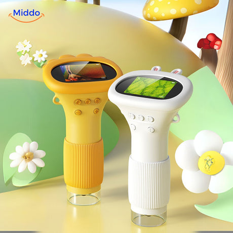 Ergonomic handheld design perfectly sized for comfortable use by small hands.