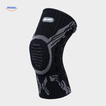 Black FlexiGuard knee brace with anatomical fit for all-day comfort.