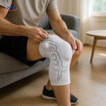 FlexiGuard knee brace providing support during athletic and sports activities.