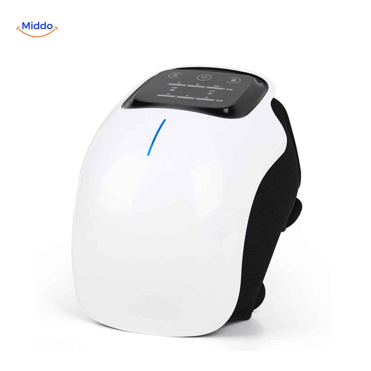 Knee massager with smart LED display panel for mode and intensity control.