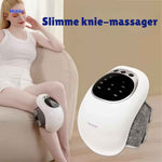 Smart knee therapy device featuring infrared warming and vibration massage modes.