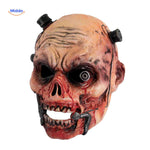 High-quality latex zombie mask suitable for Halloween decoration and displays.