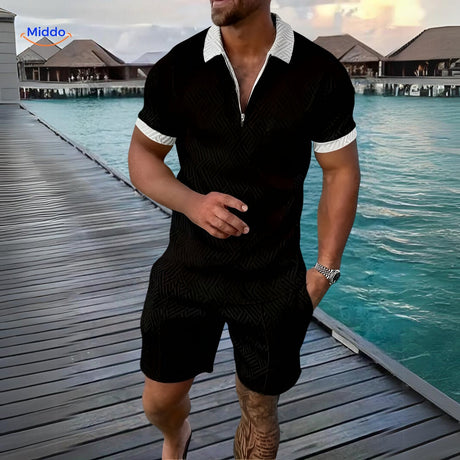 Lightweight Leander summer set in mix color perfect for vacation wear and travel.