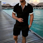 Lightweight Leander summer set in mix color perfect for vacation wear and travel.
