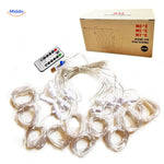 LED light strings controlled via remote with full color customization.