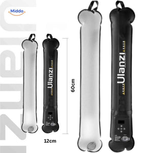 LED magnetic tube light dimensions diagram showing 600mm length and 120mm width.