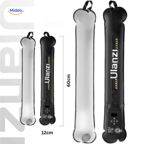 LED magnetic tube light dimensions diagram showing 600mm length and 120mm width.