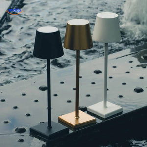 Multiple dimmable LED lamps in various colors showcasing the full range.