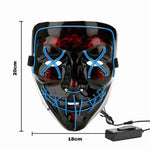 LED mask sizing dimensions and measurements for fit guide.