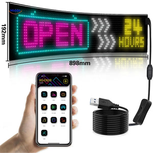DriveFlex 16x96 large LED matrix panel specifications and dimensions.