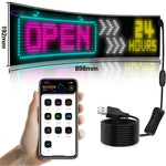 DriveFlex 16x96 large LED matrix panel specifications and dimensions.