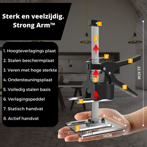 Strong and versatile design handles multiple furniture moving and lifting tasks.