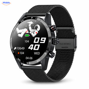LIGE smartwatch with black mesh strap