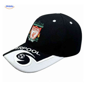 Liverpool football cap with embroidered club logo.