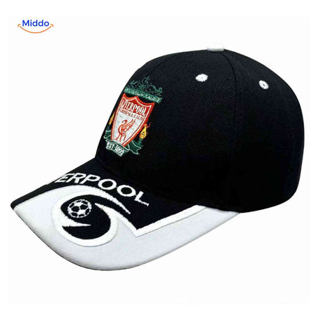 Liverpool football cap with embroidered club logo.