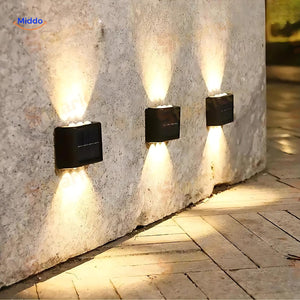 LumiBright™ Solar Wall Light | Waterproof Dual-Head LED Outdoor Lighting