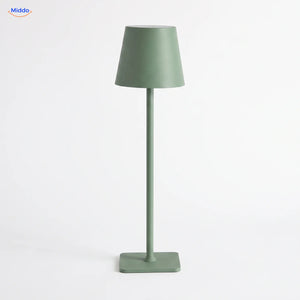 Lumiset rechargeable table lamp green dimmable