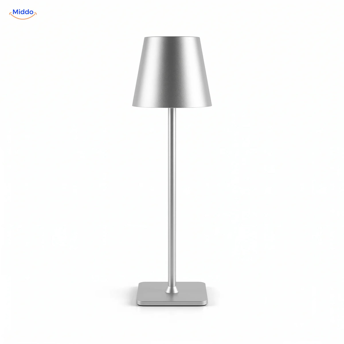 Lumiset rechargeable table lamp silver dimmable