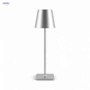 Lumiset rechargeable table lamp silver dimmable