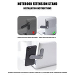 MagnetClip phone mount installation instructions and quick setup steps for laptop mounting.