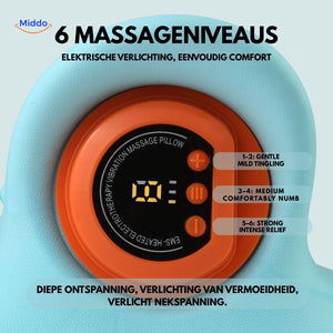 Magnetic massage function targeting key neck acupressure points.
