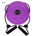 Magnetic massage waist toning apparatus for slimming and fitness workouts.
