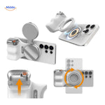 Magnetic mount with 360-degree rotation for all angles.