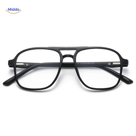 Classic magnetic sunglasses frame shown with swappable lens attachments for versatile everyday wear.